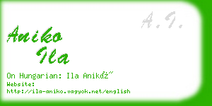 aniko ila business card